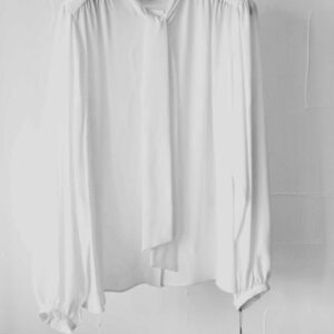 33. PASSIONE /パシオーネ ジョーゼットリボンタイブラウス/オフホワイト(No.516909)