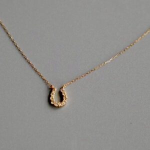 1011. K18 馬蹄ネックレス 40cm