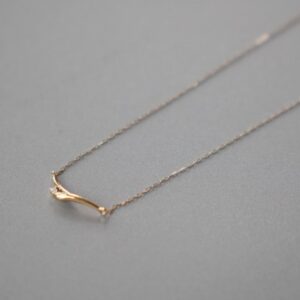 1012. K18 ダイヤモンド ネックレス 40cm