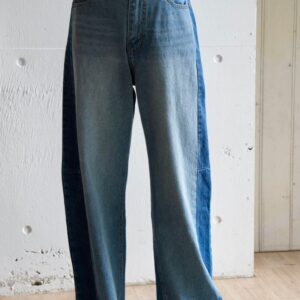 L'ours Polaire et Bleu(ルスポレイル&ブルー) ツートンカーブデニム