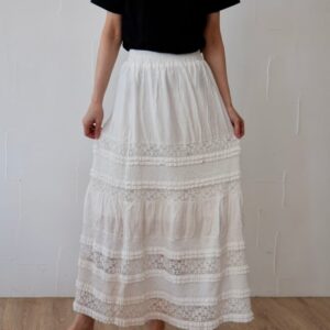 207. L'ours Polaire et Bleu(ルスポレイル&ブルー) レーススカート(black/ white)