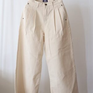 【SALE】L'ours Polaire et Bleu(ルスポレイル&ブルー) IVORYデニムワイドパンツ