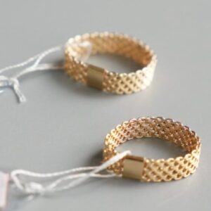 1006. K18 5連リング 17号