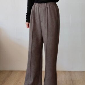 236. Anna Kerry / アンナケリー スウェードワイドパンツ(camel/gray)(85253604)