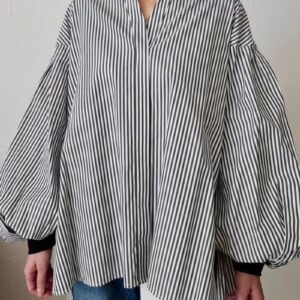 241. passione パシオーネ シャツブラウス(stripe/white) (46935)