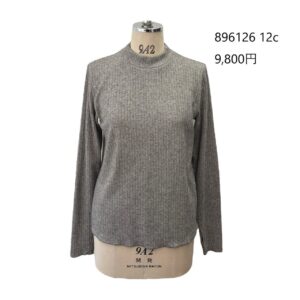 【予約】ayane /アヤン ハイネックリブロンT 896126(11/中~11/末)