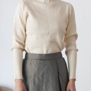 258. CLOCHE クロシェ / ボトルネックリブニットトップス(off/charcoal/black) (552-85661)