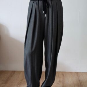 279.　MARGAUX VINTAGE / マルゴー  配色フラノタックPT(ecru/blk,gray/blk,black/off)（MG PT-25116-A）