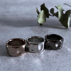 306. ayane /アヤン アンギュラーリング(ブロンズ、シルバー、ブラックチタニウム)(275848)