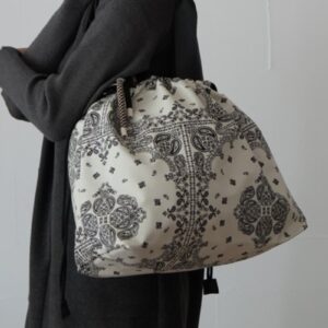 308. ayane /アヤン ペイズリー柄バッグ(ホワイト) (275862)