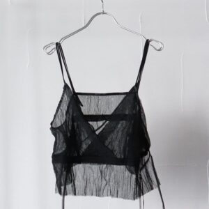 63. ANGELINA(アンジェリーナ) ワッシャーチュールキャミ(black)